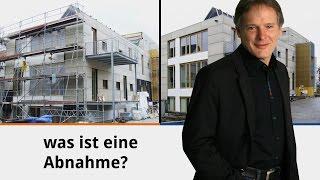 Was ist eine Abnahme?