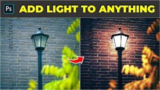 How to add amazing light to anything like streetlights - Photoshop Tutorial