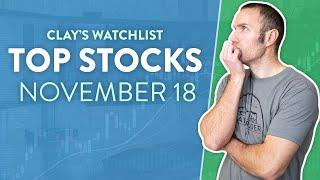 Top 10 Stocks For November 18, 2024 ( $PLTR, $CERO, $SPPL, $AREN, $NVDA, and more! )