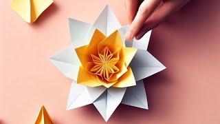 How To Make An Origami Lotus Flower (Simple Version)