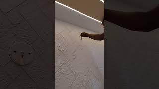 new wall putty texture work masking tape texture design #texture #shorts