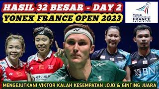 Hasil Semua Sektor 32 Besar - Day 2 Badminton Yonex France Open 2023 Hari Ini