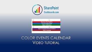 Colored Calendar Events in SharePoint Online Microsoft Lists Modern List View