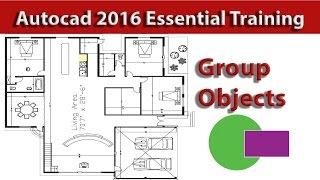 Group Objects AutoCad Training Tutorial 37