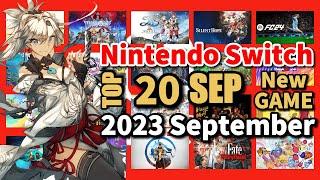 Top 20 New Nintendo Switch Games of September 2023