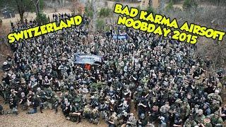 Bad Karma Airsoft Noobday 2015!|Switzerland Raw Footage| Bad Karma Airsoft 3/21/2015