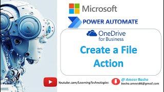 Power Automate Desktop || OneDrive for Business - Create File