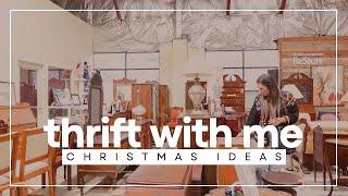 THRIFT WITH ME | Christmas Ideas, home decor on a budget & a thrift haul!