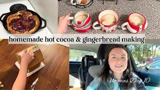 Christmas 2024 Vlog No. 6| We Skipped a Few Days! Homemade Hot Cocoa & Gingerbread House Making