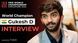  GUKESH D: "Deep down I’m still this kid who loves chess..." | Interview with 18th World Champion