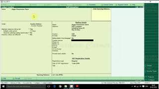 GCC VAT - Create Sundry Debtor Ledger for GCC VAT in Tally ERP 9