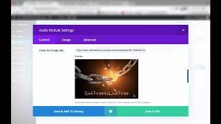 Divi Builder Audio Module