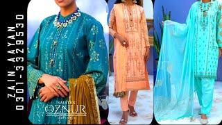 OZNUR || MUKESH DUPATTA || SALITEX || EMBROIDERED LAWN || ZAIN.AAYAN COLLECTION ||