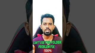 Can't use this folder problem fix || data file obb problem fix