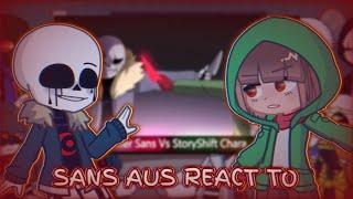 Sans aus react to Killer vs StoryShift!Chara