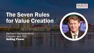 SALES INNOVATION IS AT THE HEART OF VALUE CREATION