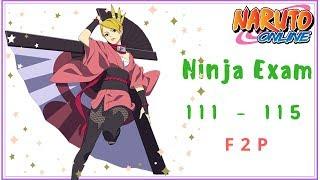 Naruto Online 4.0: Ninja Exam 111 - 115 | Wind Main F2P