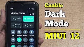 How to Enable Dark Mode in Miui 12