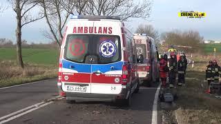 Wypadek busa niedaleko Morynia [chojna24.pl]