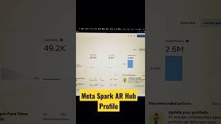 Meta Spark AR Hub profile #meta #metaverse #instagram #fb #filter