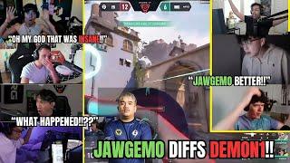 VALORANT Pros and Streamers react EG Jawgemo's insane ACE, diffing Demon1!!!