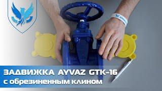 ️ Задвижка с обрезиненным клином Ayvaz GTK-16 Ду 50  видео обзор задвижка клиновая чугунная