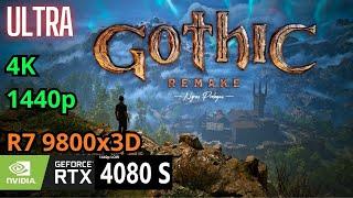 Gothic 1 Remake RTX 4080 SUPER, Ryzen 7 9800x3D, 1440p, 4K