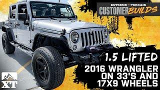 1.5" Lifted Wrangler with Mammoth Wheels & 33 " Tires | ExtremeTerrain Customer Builds