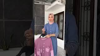 DRESS GAMIS KAOS COMBED 20S POLOS MOTIF SALUR GARIS FASHION MUSLIM | MORE INFO WA 0856 4555 3348