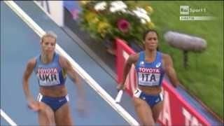 Camp. del Mondo - Mosca -  Finale 4x400m Donne - Bazzoni,Milani,Spacca,Grenot