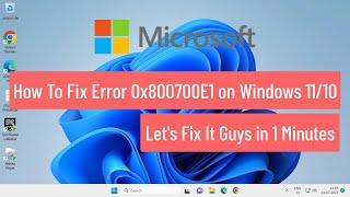 How to Fix Error 0x800700E1 on Windows 10/11 (FIXED)