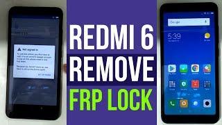 Xiaomi Redmi 6 (M1804C3DI) REMOVE FRP LOCK