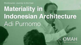 JTTE - Materiality in Indonesian Architecture - Adi Purnomo