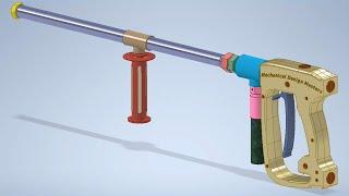 Mechanism of Spray Gun - High Pressure Gun - Pressure Cleaning Gun - Pressure Gun مسدس غسيل ضغط عالى