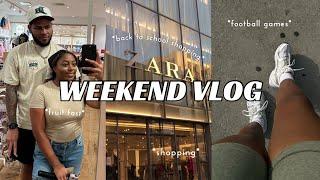 WEEKEND VLOG | fruit fasting + shopping + football games