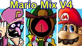 (Fanmade build) Friday Night Funkin' MARIO IS MISSING: VS PS135 | Mario Mix V4 (FNF Mod/Peach/Luigi)