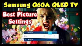 Samsung Q60A QLED 4K UHD Smart TV Best Picture Quality Settings 43 inch Tizen Series! 