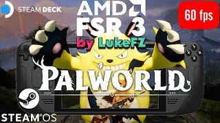 Palworld Steam Deck 60 FPS with FSR 3 Frame Generation Mod by LukeFZ #steamdeck #palworld #fsr3