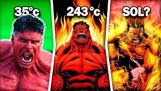 ¿Qué tan CALIENTE puede llegar a ponerse RED HULK?