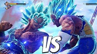 Goku SSB Kaioken vs Vegeta SSB 1vs1 Gameplay (PS4 Pro) JUMP FORCE