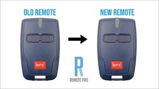 How to code/program a BFT B RCB 0678 Genuine Remote to Motor