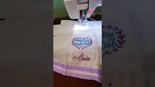 with me embroider personalized baby burp cloths . shop @ Dee's Personal Touch