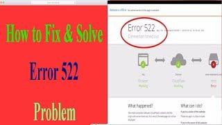 Error 522 Connection Timed Out Google Chrome & Firefox || Website is offline-Connection timed out ||