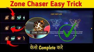 Chop Chop Slide Achievement Mission Trick Free Fire | Zone Chaser Mission Easy Trick | Visu Gaming