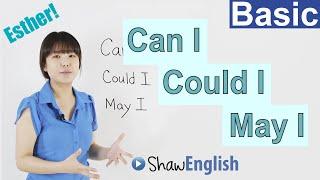 Learn English: Can I / Could I / May I