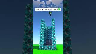 3x3 Elevator for your house! #minecraft #fyp #redstone #secret