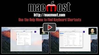 Use the Help Menu to Find Keyboard Shortcuts (#1342)