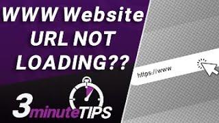 WWW Version Of Website NOT Loading?? This Quick Fix Should Help. DNS CNAME FIx for WWW domain.