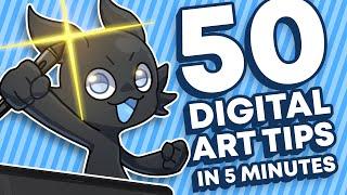 50 Digital Art Tips in 5 Minutes
