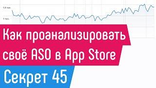 [СЕКРЕТ 45] Как проанализировать своё ASO в App Store